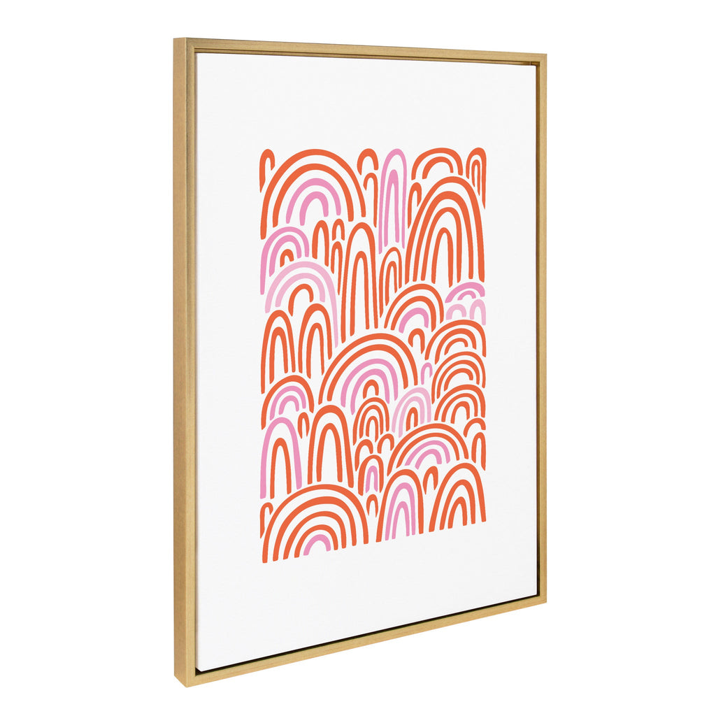 Sylvie Infinite Rainbows Framed Canvas by Elizabeth Olwen