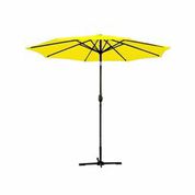 Jeco Ubp92-Ubf93 9 Ft. Aluminum Patio Market Umbrella Tilt With Crank - Yellow Fabric & Black Pole