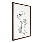 Sylvie Botanical Sketch Print No 3 Framed Canvas by The Creative Bunch Studio