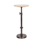 Engles Adjustable Marble Table and Plant Stand