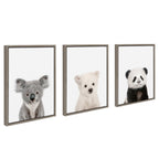 Sylvie Three Bears Framed Canvas By Amy Peterson
