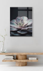 Lavender Succulent Floating Acrylic Art by Emiko and Mark Franzen of F2Images