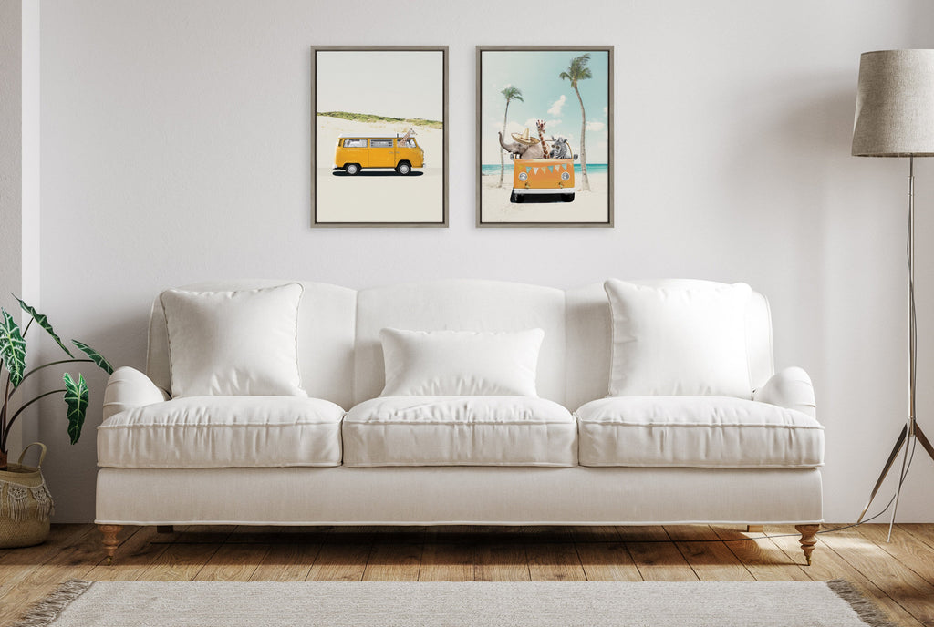 Sylvie Beach Adventures Framed Canvas by July Art Prints