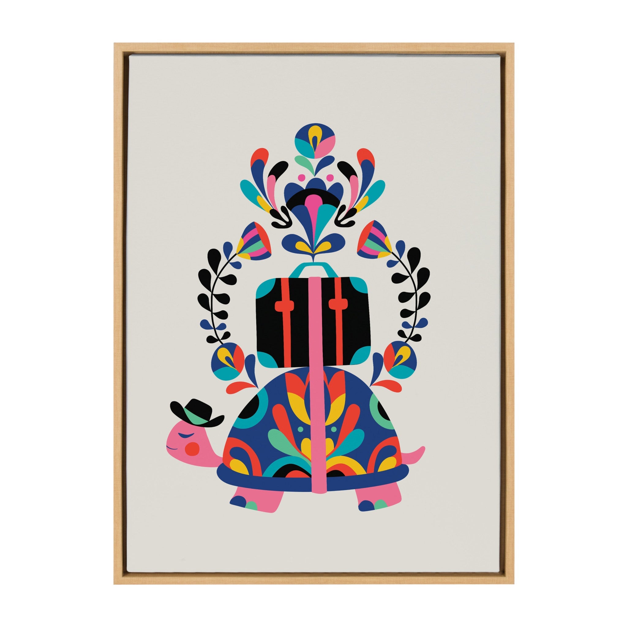 Sylvie Travel Animal Framed Canvas By Rachel Lee of My Dream Wall