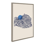 Sylvie Indigo Morning View Framed Canvas by Hannah Beisang