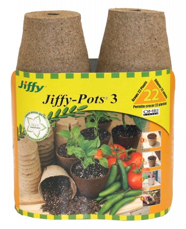 Plantation Products Jp322 22 Count 3 In. Jiffy Pots