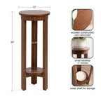 Foxford Round Wood Side Table