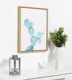 Sylvie Blue Cactus Framed Canvas by Simon Te Tai