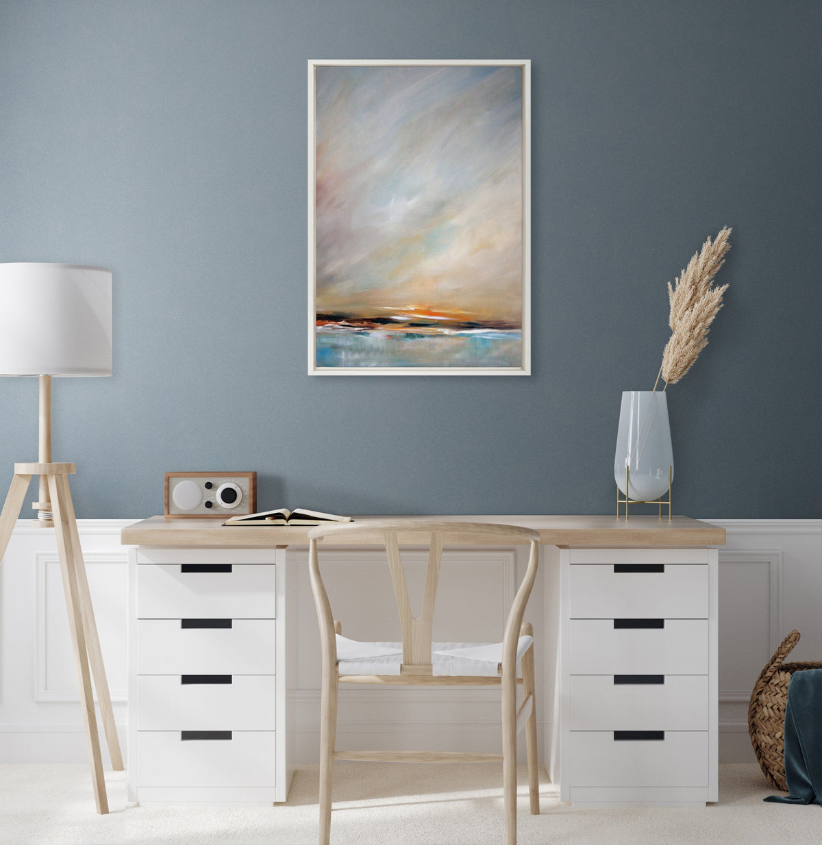Sylvie Day's End Framed Canvas by Mary Sparrow