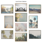 Sylvie A Trio of Palm Trees Framed Canvas by Laura Evans