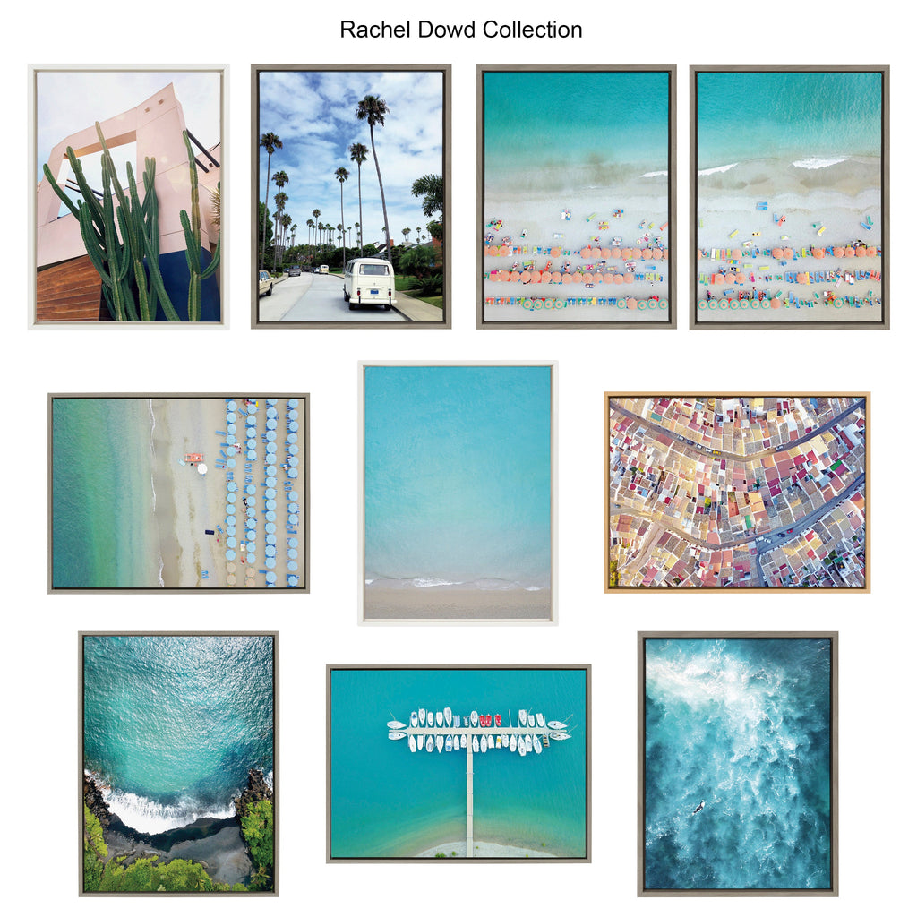 Sylvie La Jolla Commute Framed Canvas by Rachel Bolgov