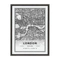 Sylvie London Modern Map Framed Canvas by Jake Goossen