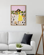 Sylvie No Thanks We Have Plants Framed Canvas by Alja Horvat