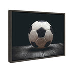 Sylvie Soccer Ball Framed Canvas by Shawn St. Peter