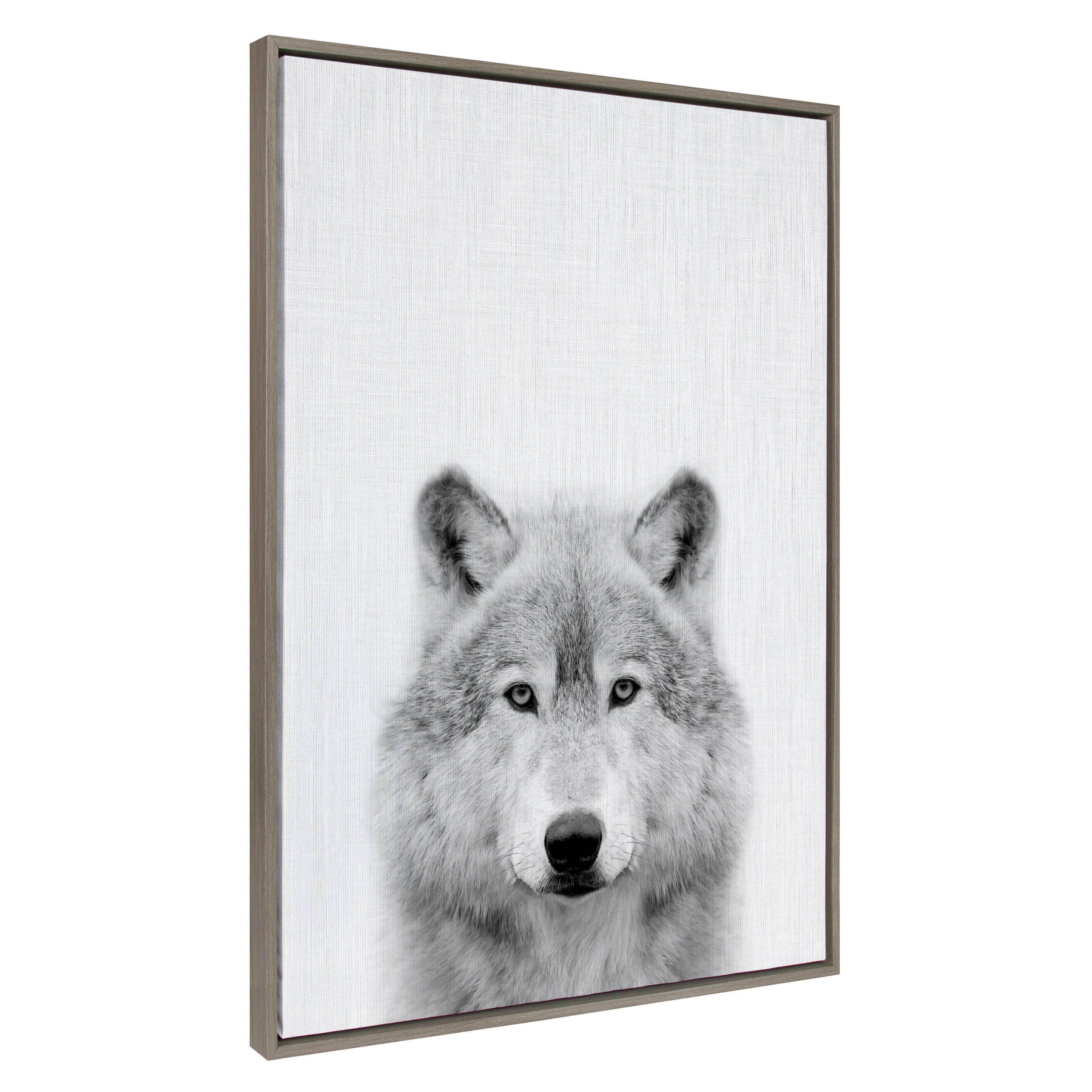 Sylvie Wolf Framed Canvas by Simon Te Tai