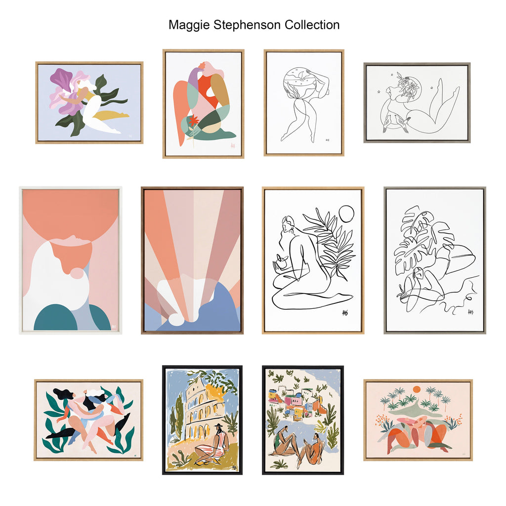 Sylvie You Are Enough Framed Canvas by Maggie Stephenson