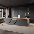 Maverick · Standing L-Shaped Executive Desk, Adjustable Height