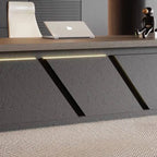 Maverick · Standing L-Shaped Executive Desk, Adjustable Height