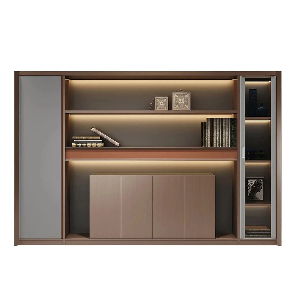 Kelham · Office Shelves w/ Lighting & Storage