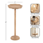 Alezar Scallop Wood Drink Table