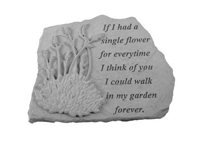 Kay Berry 07026 If I Had A Sinlge Flower Memorial Stone- Lavender