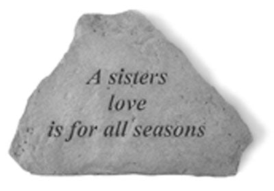 Kay Berry- Inc. 71620 A Sisters Love Is For All Seasons - Garden Accent - 5.25 Inches X 3.75 Inches