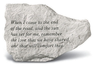 Kay Berry- Inc. 73620 When I Come To The End Of The Road - Memorial - 6.5 Inches X 4.5 Inches