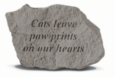 Kay Berry- Inc. 78420 Cats Leave Paw Prints On Our Hearts - Memorial - 5 Inches X 3.25 Inches