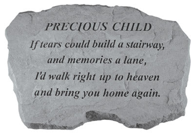 Kay Berry- Inc. 97420 Precious Child-If Tears Could Build A Stairway - Memorial - 16 Inches X 10.5 Inches X 1.5 Inches