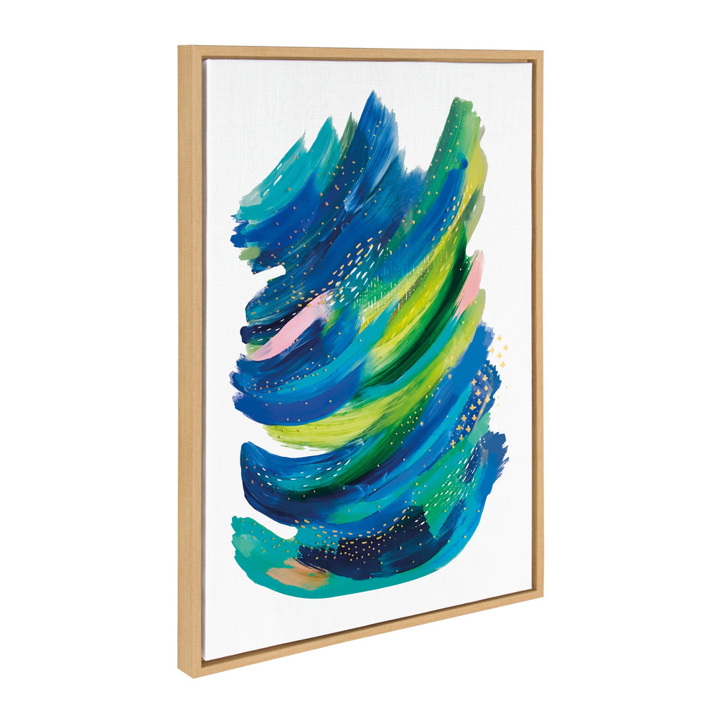 Sylvie Bright Abstract 2 Framed Canvas by Jessi Raulet of Ettavee
