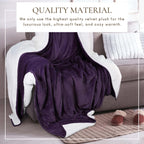 Velvet Plush Sherpa Bed Blanket - Sherpa Fleece Collection