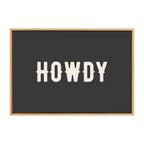 Sylvie Howdy Landscape Black Framed Canvas by Honey Island Studio