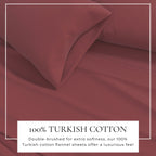 Cotton Solid Flannel Sheet - Nordic Collection