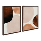 Sylvie Shapes I and II Framed Canvas Set by Amy Lighthall