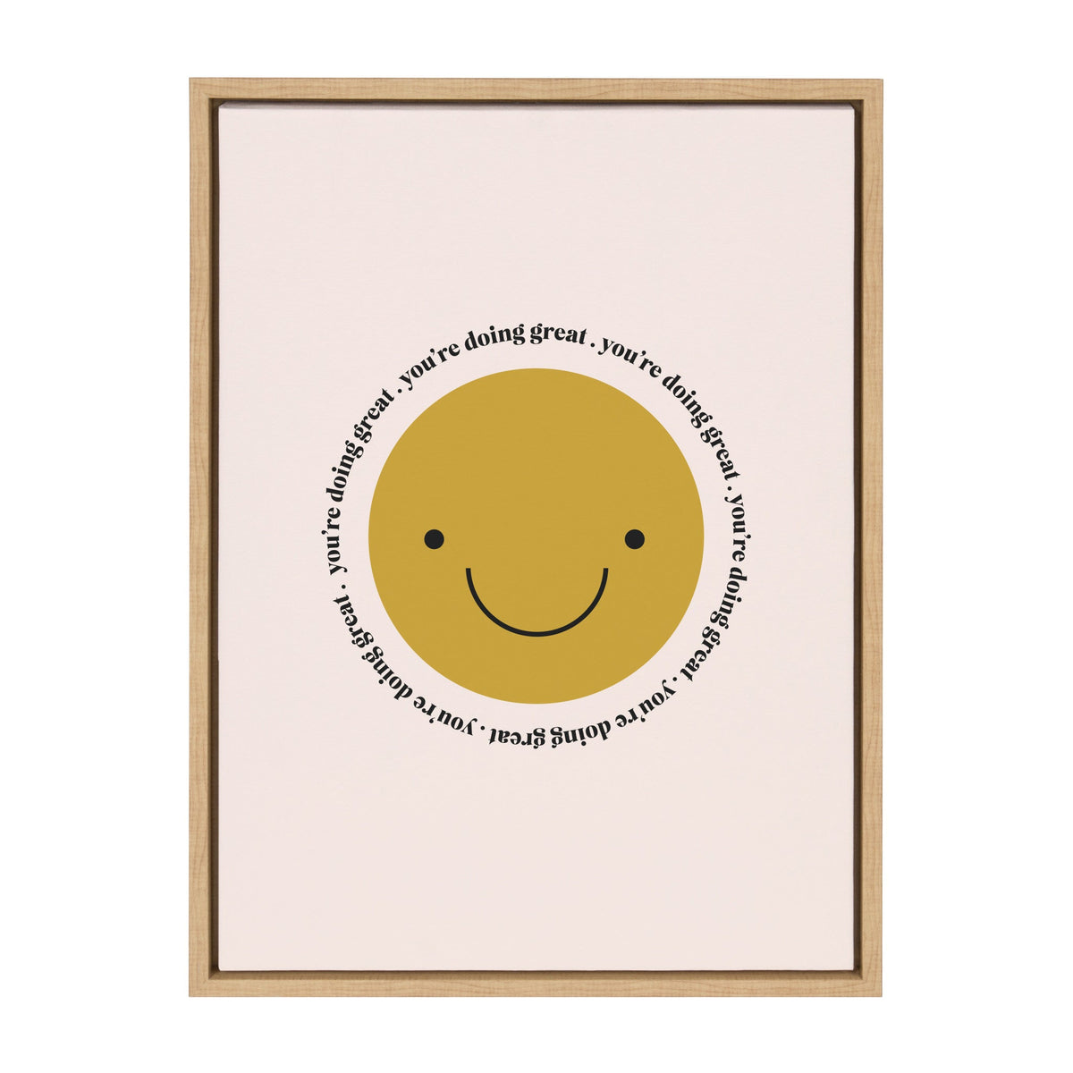 Sylvie Your Doing Great Framed Canvas by Duchess Plum