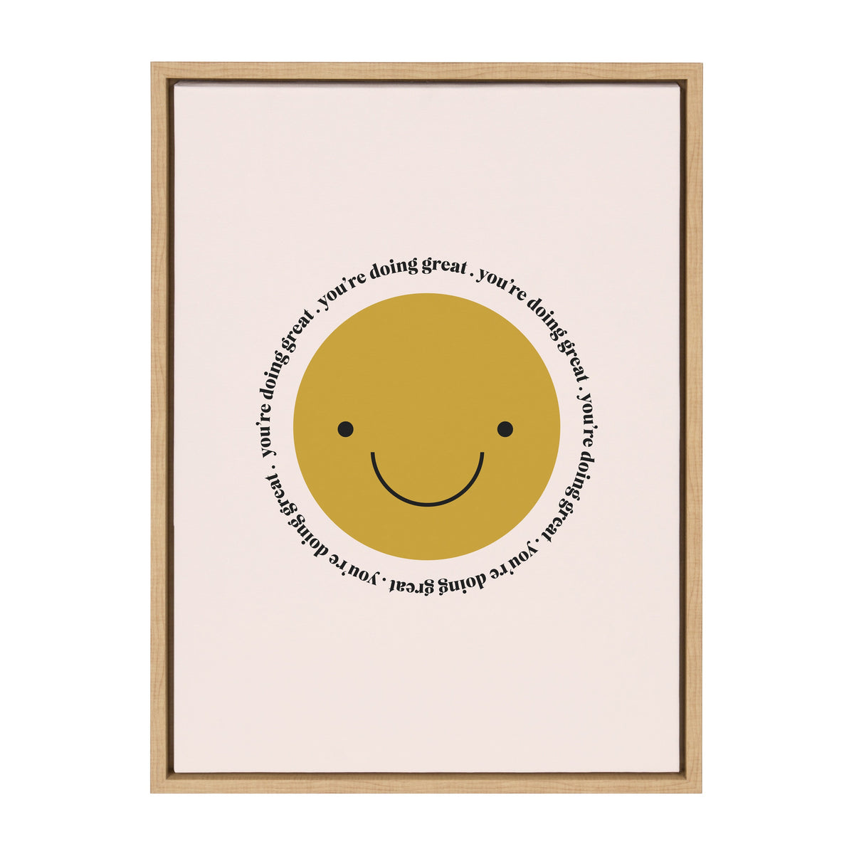 Sylvie Your Doing Great Framed Canvas by Duchess Plum