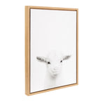 Sylvie Baby Goat Framed Canvas by Simon Te Tai