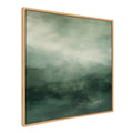 Sylvie Tonal Abstract Sage Green Framed Canvas by The Creative Bunch Studio