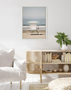 Sylvie Surf Shack Framed Canvas by Crystal Lynn Collins