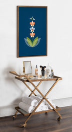 Sylvie Orchid Framed Canvas by Amber Leaders Designs