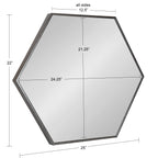 Rhodes Framed Hexagon Wall Mirror