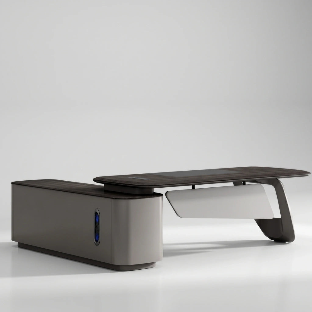 Veris · Modern L-Shaped Executive Desk