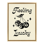 Sylvie Feeling Lucky Cherries Framed Canvas by Alli Standefer