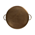 Sanzo Hammered Round Metal Tray