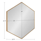 Rhodes Framed Hexagon Wall Mirror