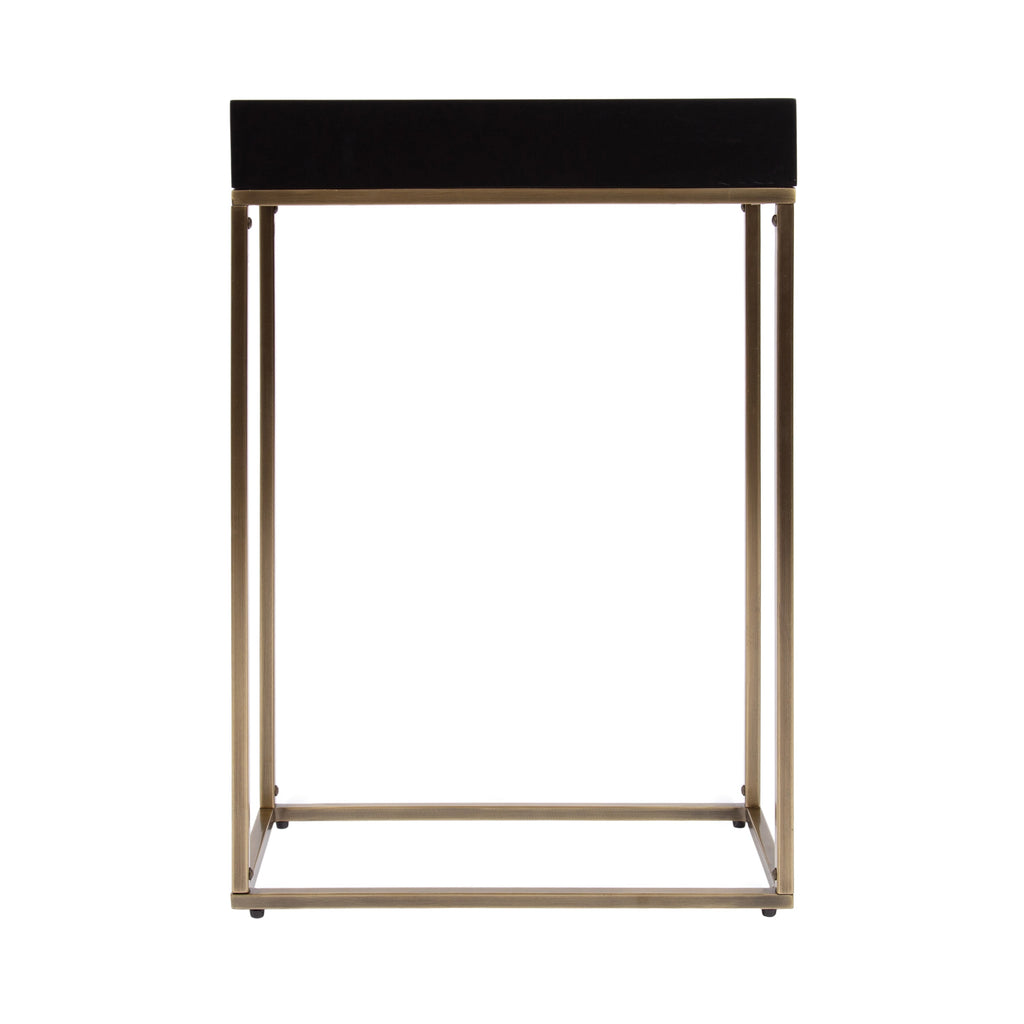 Karlsen Wood and Metal Slim Side Table