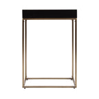 Karlsen Wood and Metal Slim Side Table