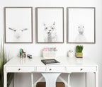 Sylvie Baby Goat Framed Canvas by Simon Te Tai