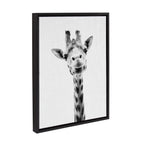 Sylvie Giraffe Framed Canvas by Simon Te of Tai Prints