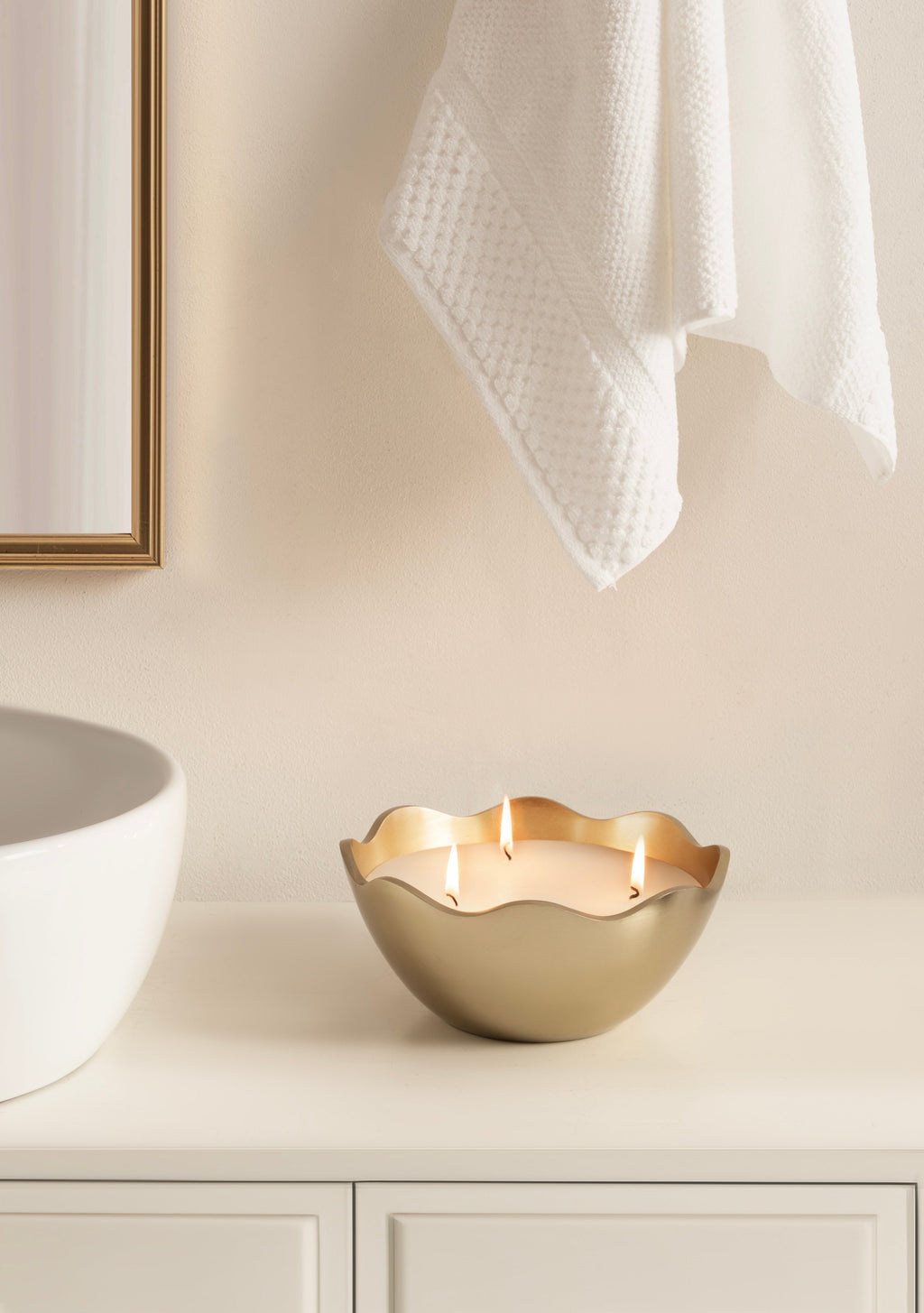 Alessia Metal Candle Bowl